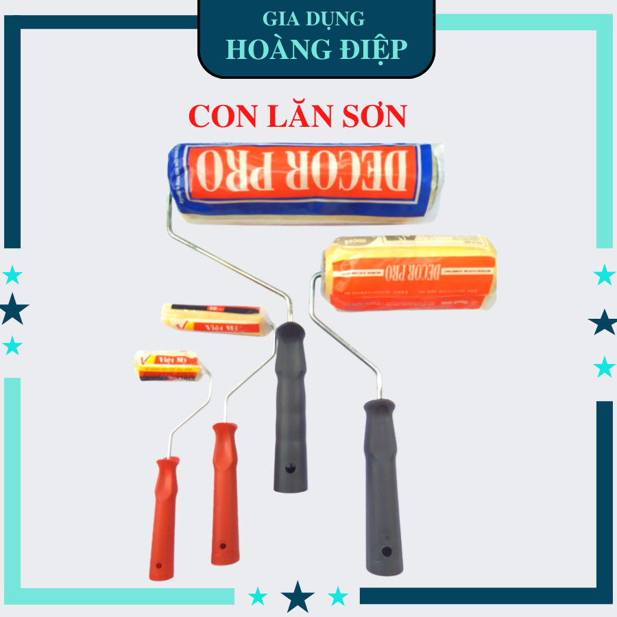 Con lăn sơn đủ cỡ