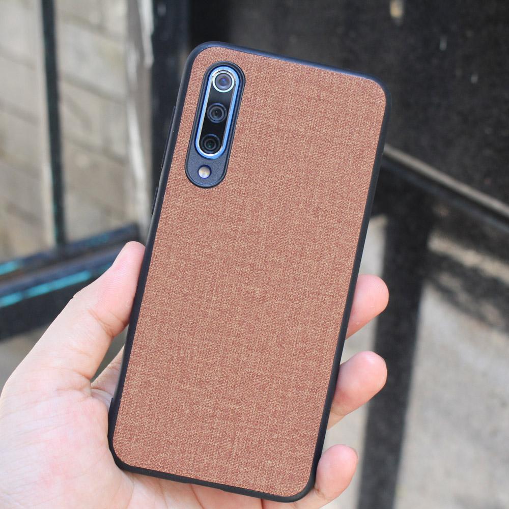 Ốp lưng xiaomi mi 9 se vân vải jean