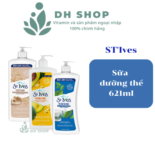Sữa Dưỡng Thể St.Ives 621ml Vitamin E , Lúa mạch , Collagen Nhập khẩu Mỹ