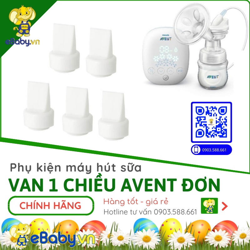 Van máy hút sữa Philips Avent - Van chân không, một chiều, lưỡi gà hút sữa điện đôi Avent Hoa Tuyết, Avent Hoa Anh Đào