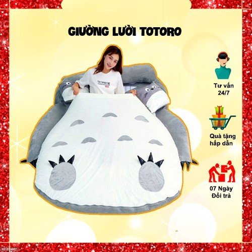 Giường lười totoro, đệm totoro siêu phẩm đang được chị em săn đón, nằm cực thích, ngồi cực êm - royaldecor