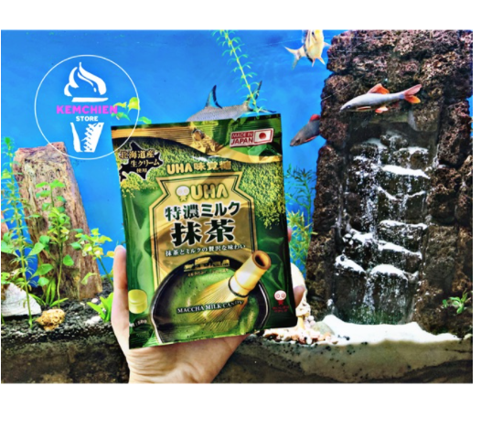 Kẹo matcha trà xanh UHA Nhật Bản