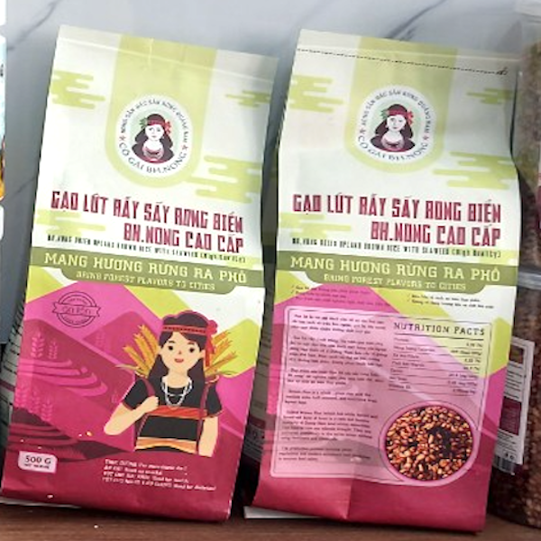 Gạo lứt rẫy sấy rong biển bh.nong túi 500g
