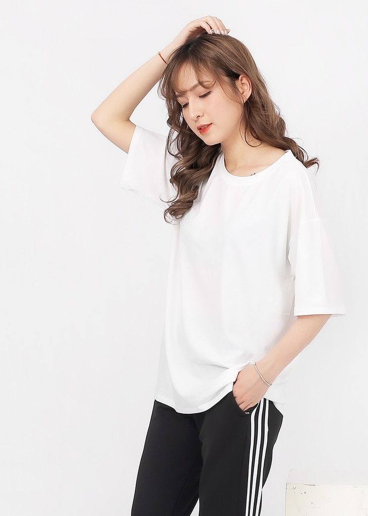 Áo thun ngắn tay trơn oversize đủ màu unisex - gen j
