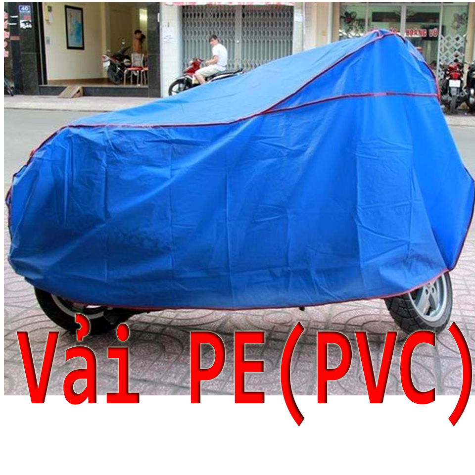 Bạt phủ trùm xe máy vải pvc, eva khối lượng 0,3kg chống thấm nước