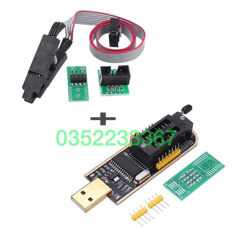 Mạch nạp rom 8 chân trực tiếp ch341a 24 25 series