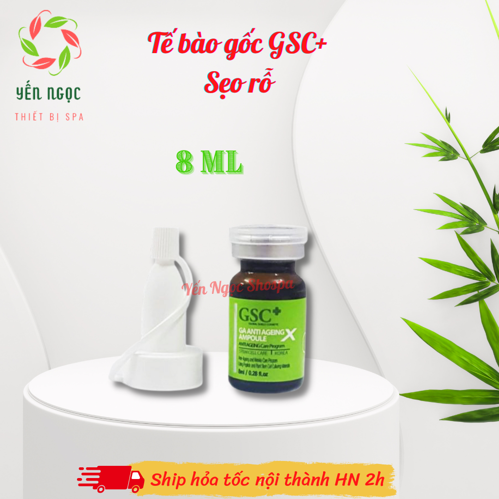 Tế bào gốc gsc+ giảm sẹo rỗ, lỗ chân lông to | gsc + sẹo rỗ 8ml