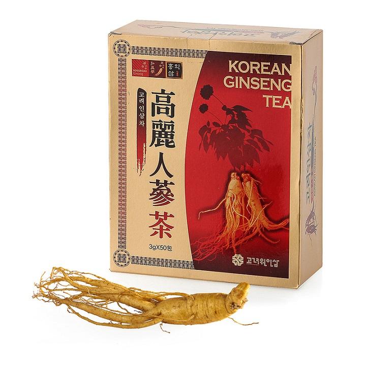 Hộp trà nhân sâm 50 gói x 3gr