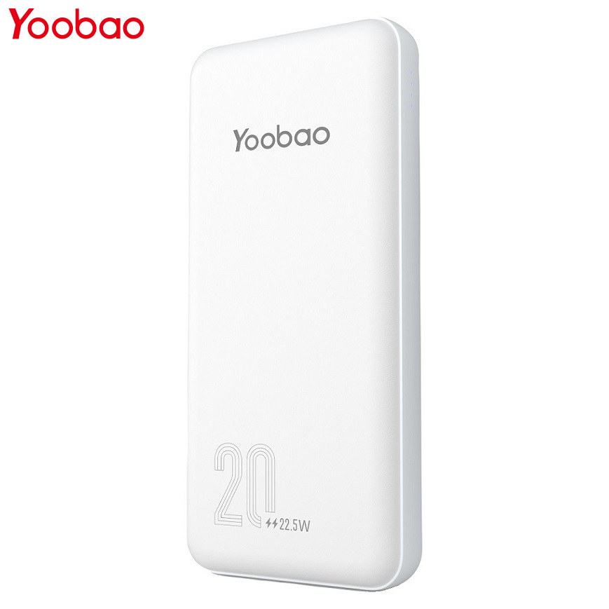 Sạc dự phòng yoobao 20000mah sạc nhanh 2 chiều type-c pin polymer - yoobao d20q