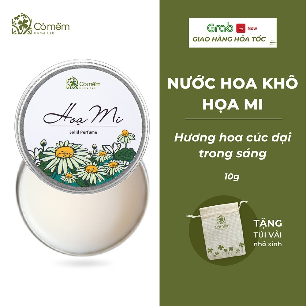 Nước hoa Khô Thiên Nhiên Họa Mi Tươi Mát Hương Hoa Cúc Dại Mimosa [TẶNG kèm Túi Vải nhỏ] Cỏ Mềm - 10g