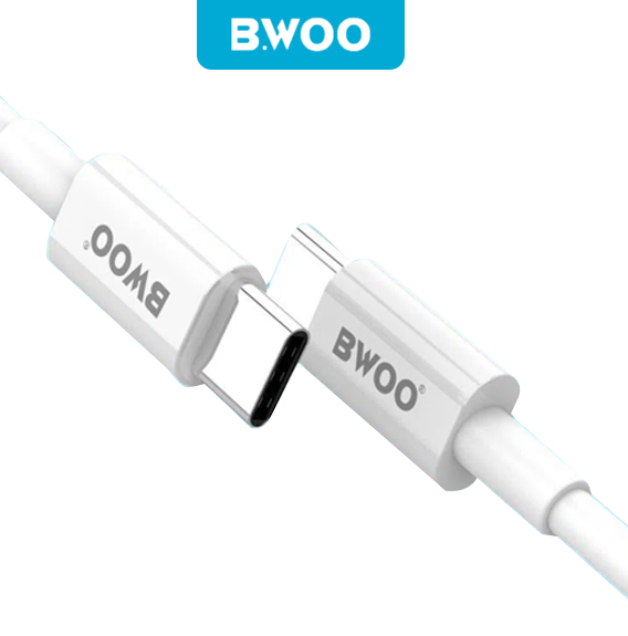 Cap sạc nhanh bwoo cho i.p 8/x/11/12/13/14 x192, type c to type c, 65w, 3.25a