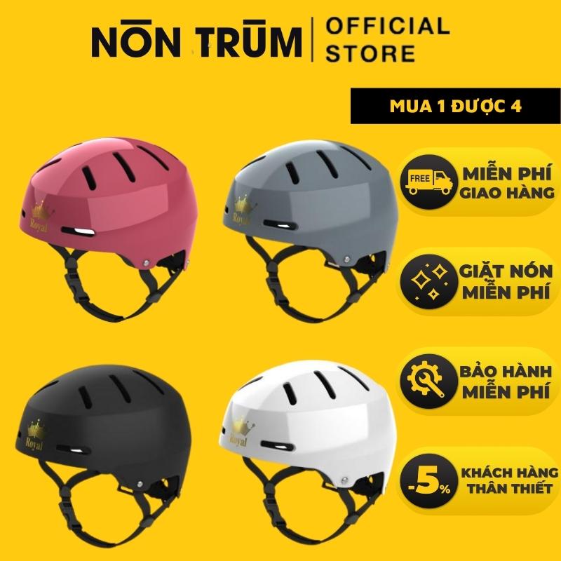 Mũ bảo hiểm xe đạp thể thao royal md17, nón xe đạp gọn nhẹ tặng kèm tai mèo màu ngẫu nhiên-nón trùm