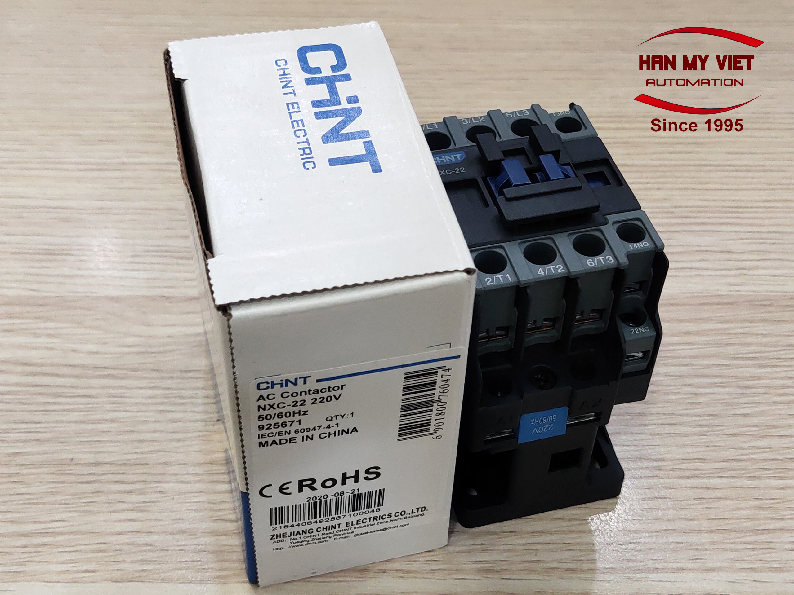 Contactor khởi động từ 22a nxc-22 chint