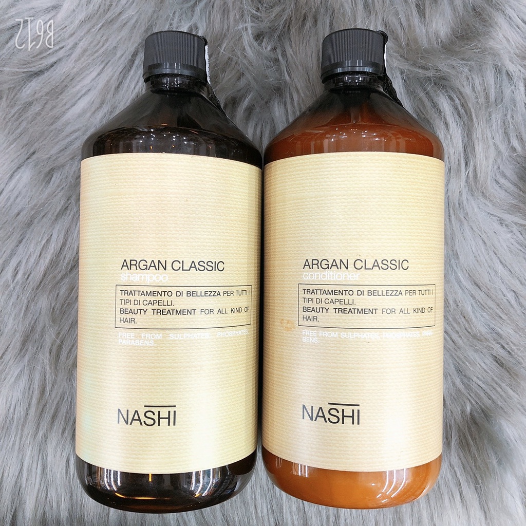 Dầu gội xả phục hồi tóc mềm mượt nashi argan classic 1000ml..
