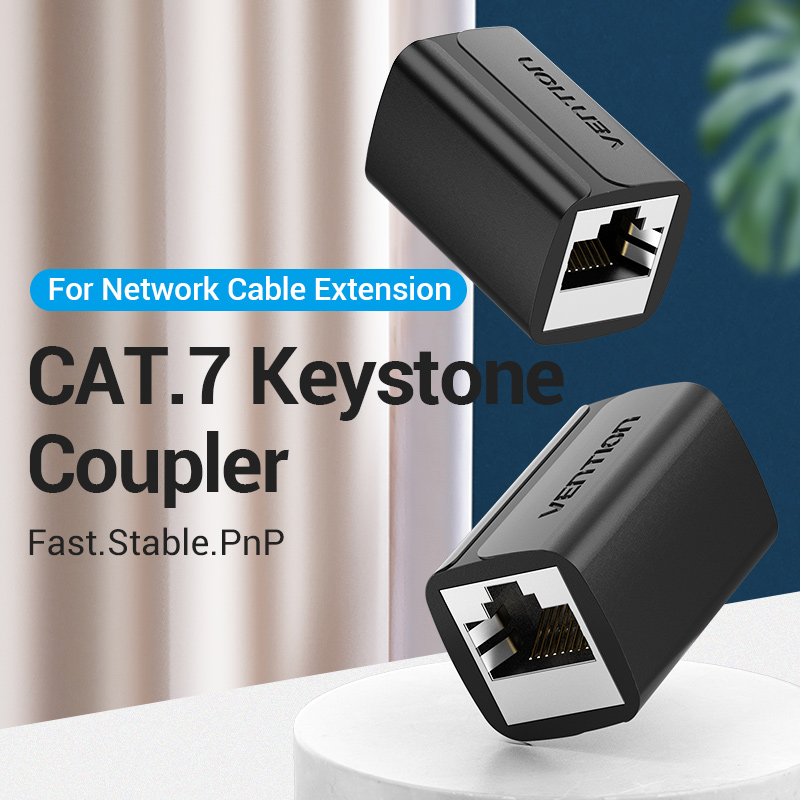 【COD】Vention Đề cập đến Bộ kết nối Bộ chia RJ45 Bộ chuyển đổi 1 đến 2 Cách Bộ ghép nối Ethernet Bộ chia Bộ ghép nối Mô-đun Cắm kết nối Máy tính xách tay Cáp Ethernet