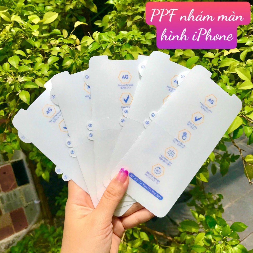 Miếng dán ppf nhám màn hình i.p.h.o.n.e 6,7,8 6p,7p,8p x/xs/11pro xr,11 xs max/11 pro max
