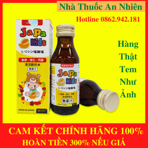 [CHÍNH HÃNG - HOÀN TIỀN]Japa Kids, Hỗ trợ tăng cường tiêu hóa, hỗ trợ ăn ngon miệng