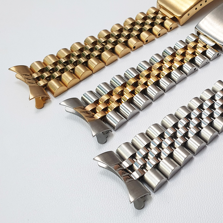 Dây đồng hồ inox đúc không gỉ size 18mm 20mm 22mm  SEIKO ROLEX ORIENT tặng kèm chốt và dụng cụ đục cắt dây - D2015