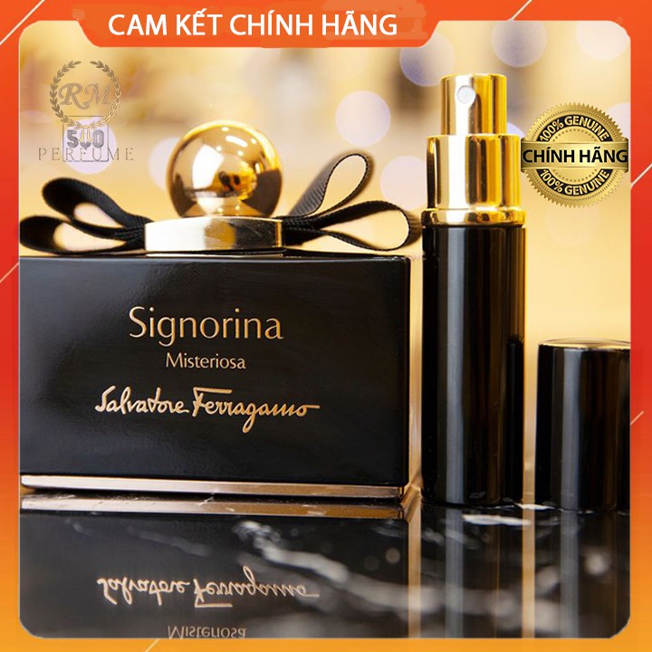 Nước hoa nữ thơm lâu chính hãng Salvatore Ferragamo Signorina Misterios, nước hoa cho nữ thơm nồng hương hoa cỏ đem lại sự bí ẩn gợi cảm dung tích 5ml/ 10ml/ 20ml