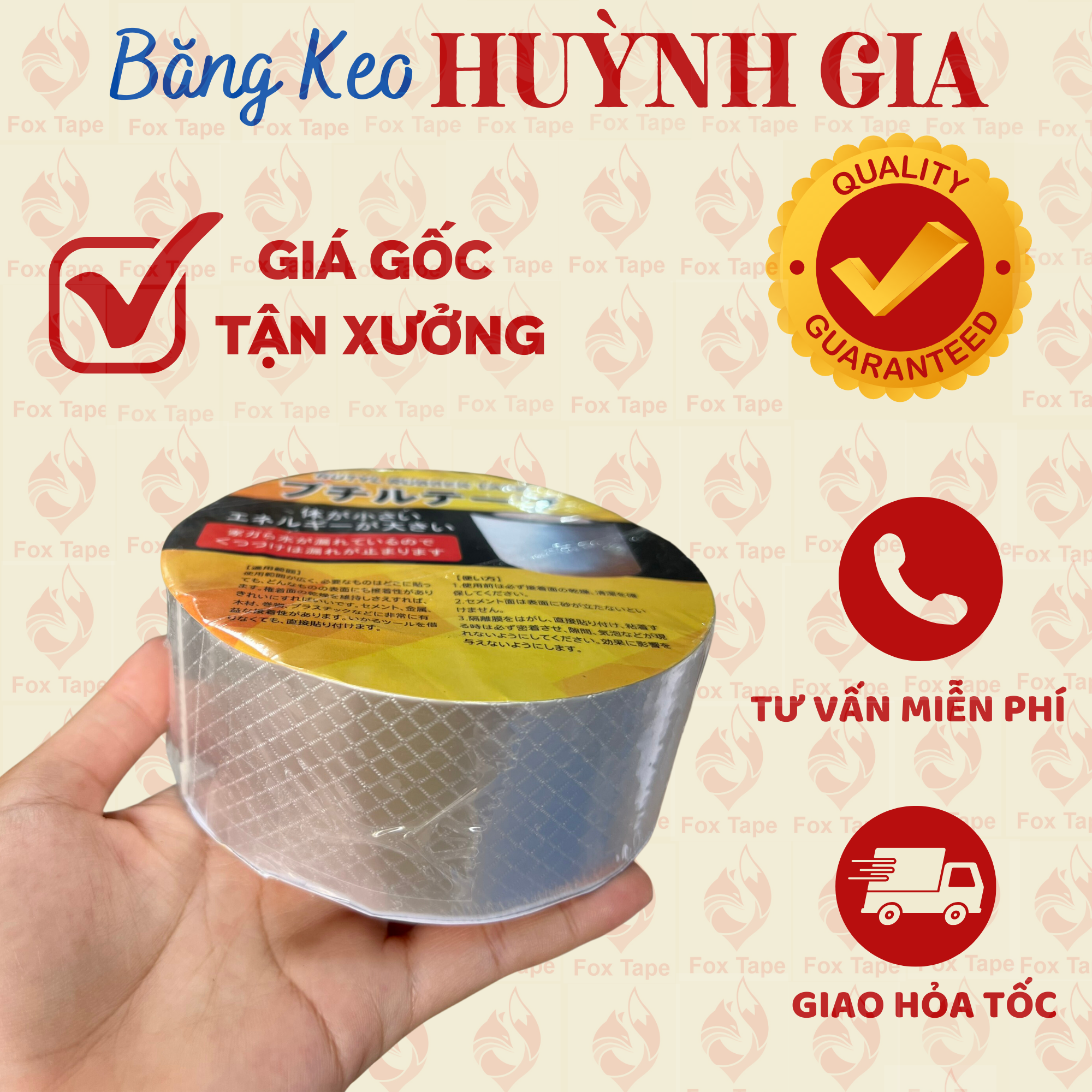 CUỘN 10CM HÀNG NHẬT Băng keo dán siêu dính chống thấm chống dột vải bạt trần nhà mái tôn ống nước bể nước xô chậu phao bơi bể bơi đồ bơm hơi