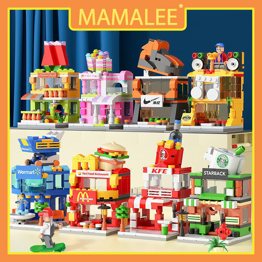 [Hàng Cao Cấp] Đồ Chơi Lego 3D Lắp Ráp Mô Hình Cửa Hàng Thương Hiệu Nổi Tiếng Thế Giới