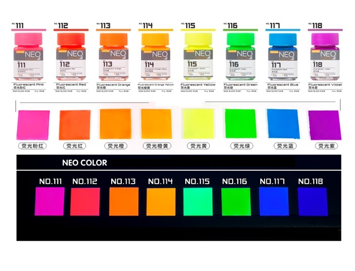 Sơn mô hình jumpwind - neo color màu phản quang
