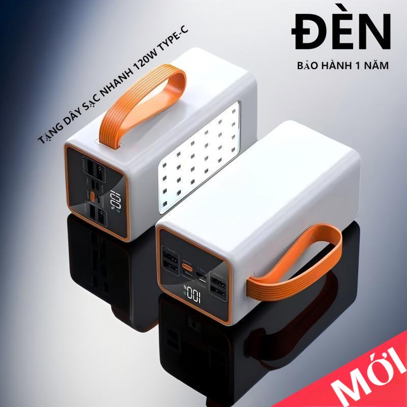 Power Bank 90000mAh 120W PD20W Sạc Nhanh Tích Hợp Đèn LED, Tương Thích Đa Dòng Điện Thoại, Dung Lượng Lớn, Cắm Nhiều