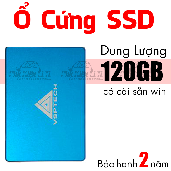 Ổ cứng máy tính và laptop  SSD 120GB VSPTECH Bảo Hành 2 Năm  lưu trữ tốc độ cao sât 3 6GB/s