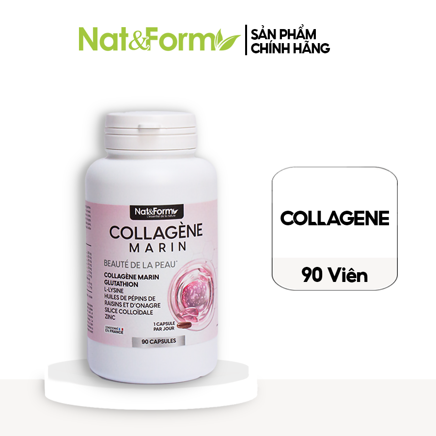 Nat&Form Collagen Marin collagen pills 90 pills - Genuine French product