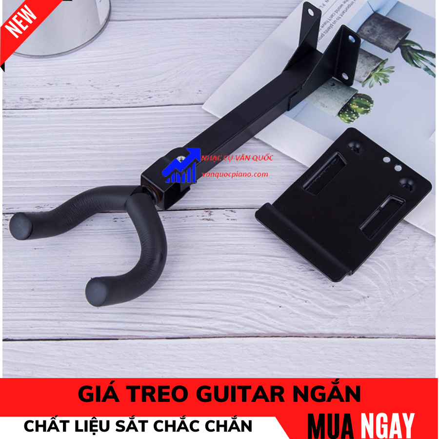 Móc Treo Đàn Guitar, Ukulele, Violin Lõi Thép Lót Đệm Gắn Tường Treo Đàn Guitar