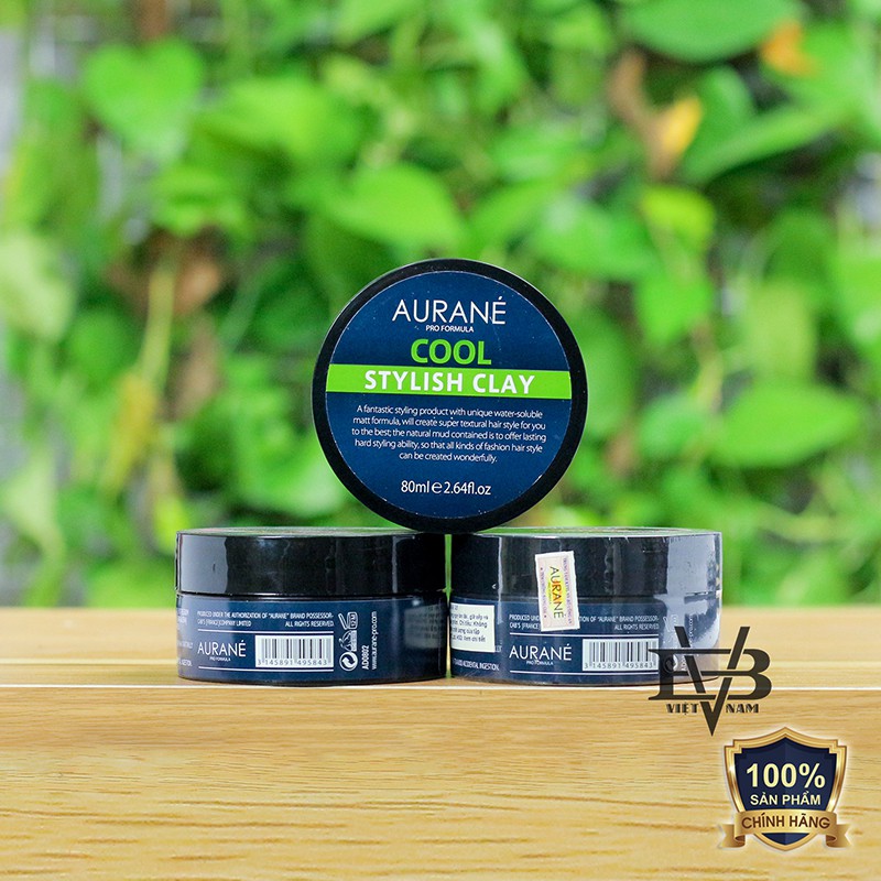Sáp vuốt tóc Aurane Cool Stylish Clay 80ml nhập khẩu 100% Pháp