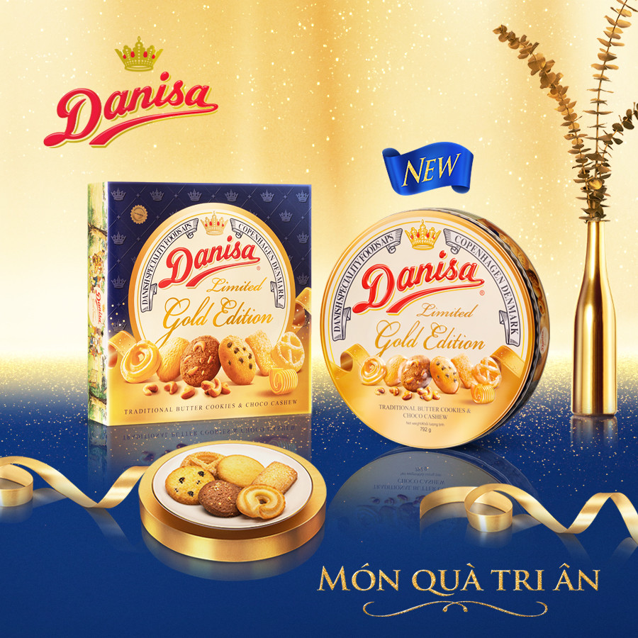 Bánh Danisa Gold Phiên Bản Giới Hạn 2022 792gr | Shopee Việt Nam