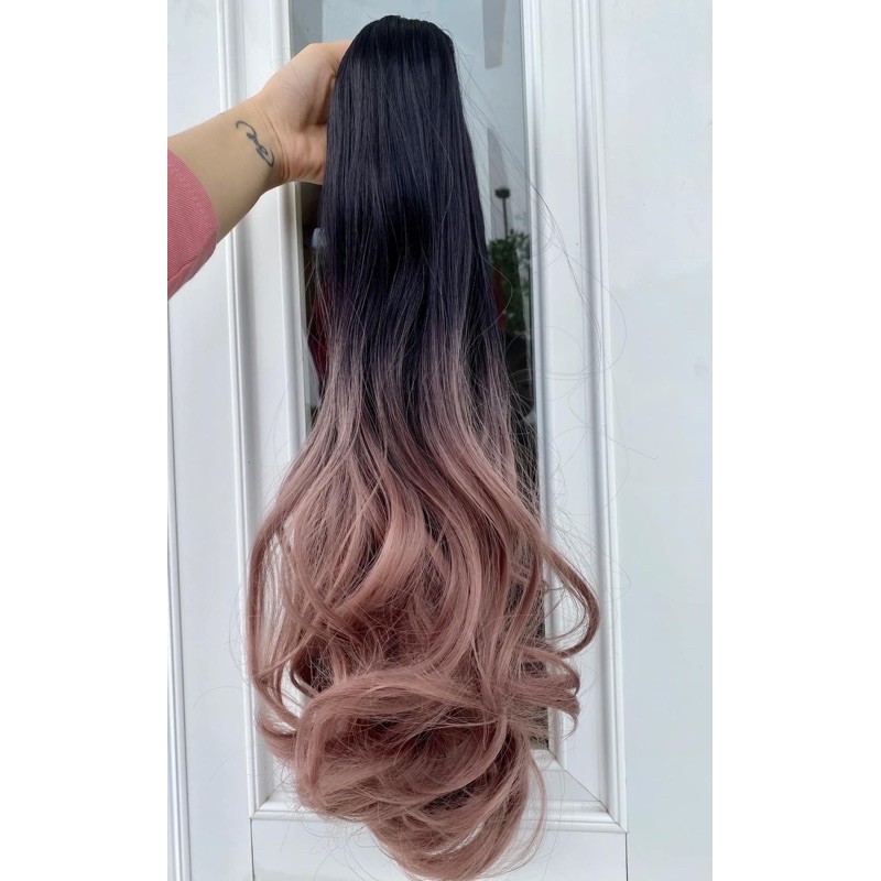 tóc giả ngoặm omber ❤️FREESHIP ❤️ngoặm xoăn