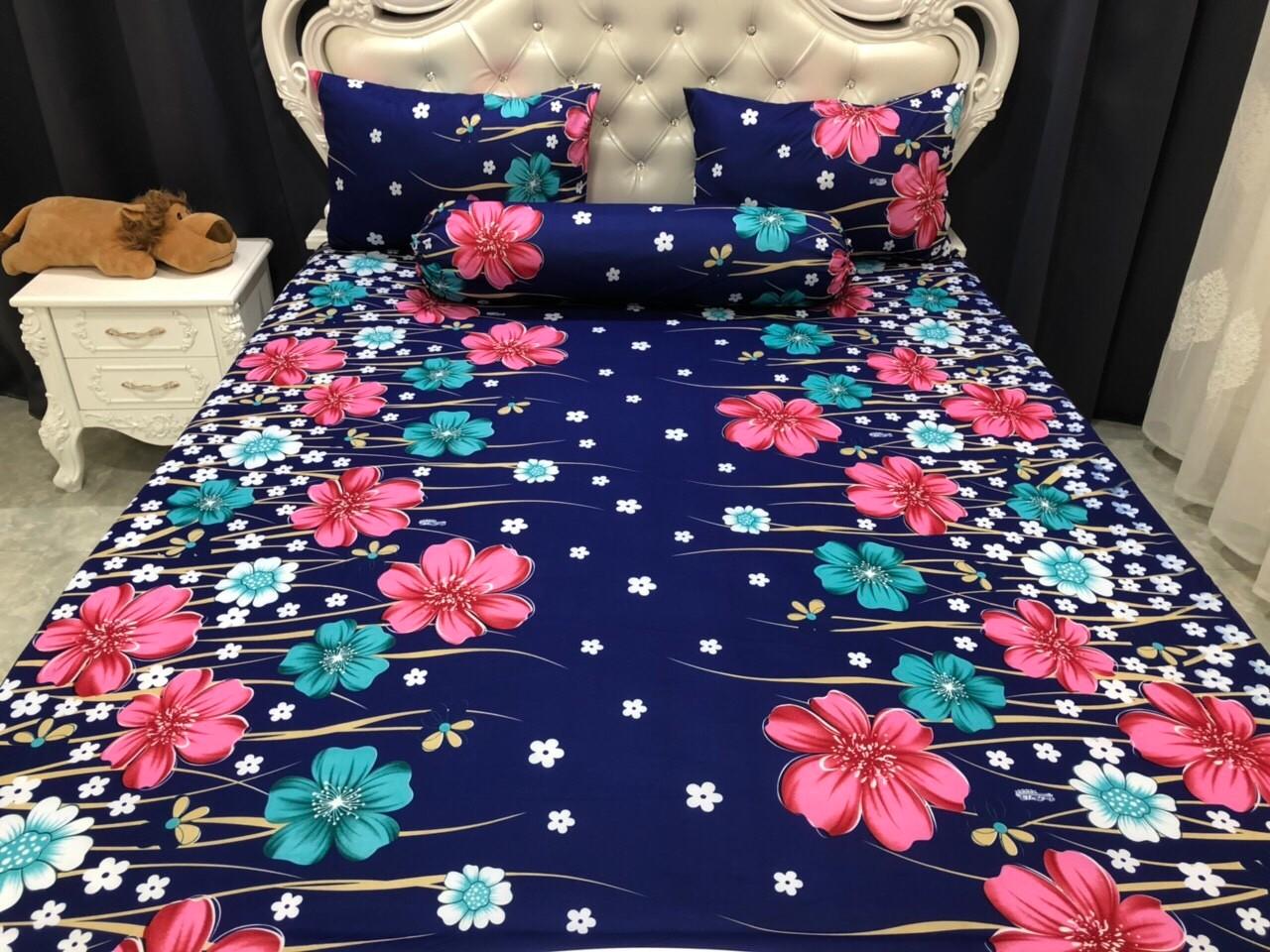 Bộ Drap gối Thun Hàn Quốc mát lạnh  { 4món } nhìu màu