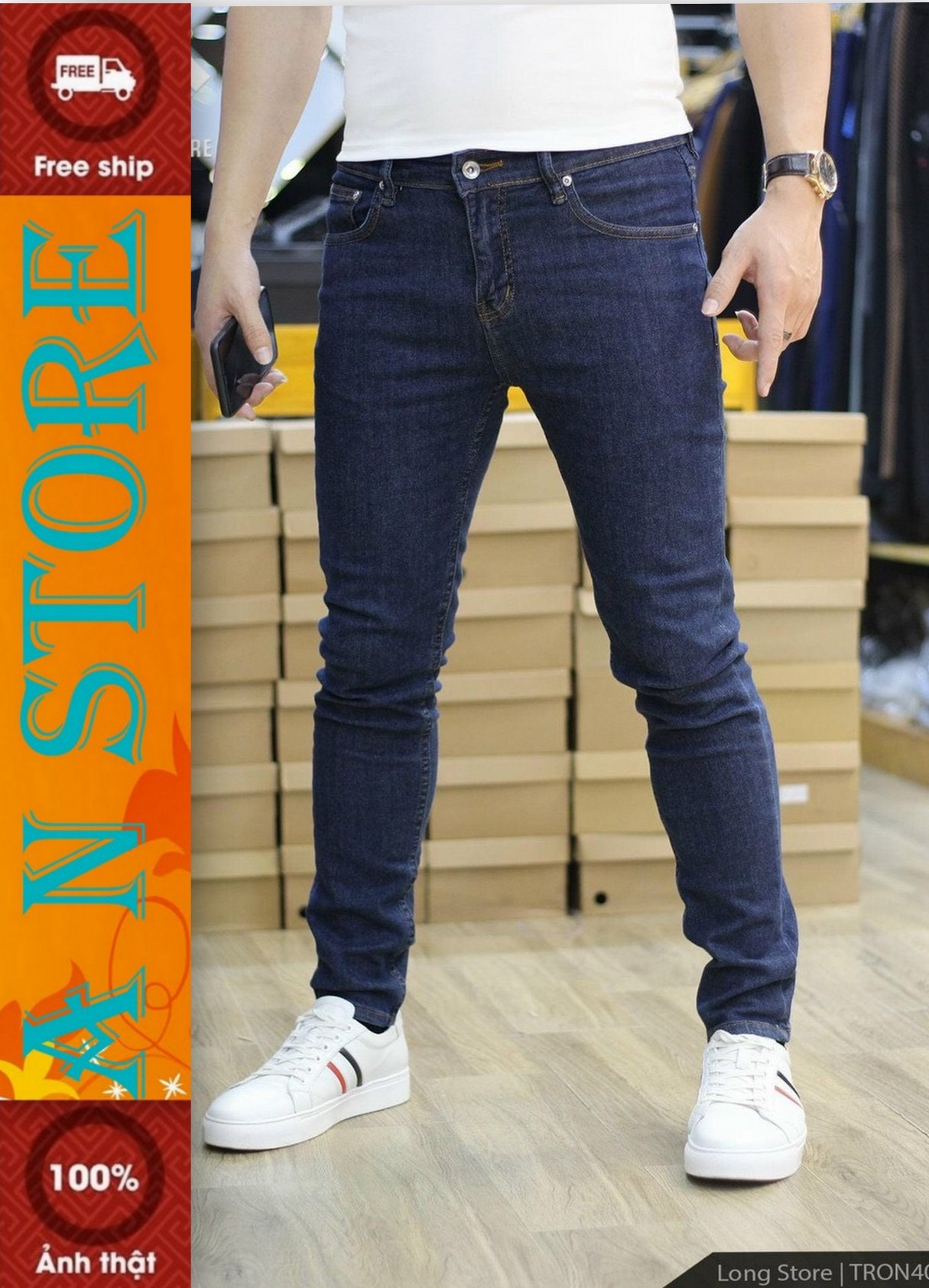 [Flash Sale 50%]quần jean nam cao cấp AN NHIÊN STORE MẪU MỚI NHẤT M40 Quần Slimfit Đẹp Mới Nhất chất vải jean cao cấp hàng xịn hàng hiệu chuẩn shop co giãn thiết kế phong cách trẻ trung thời trang An Nhiên Store 9999 AN 0217