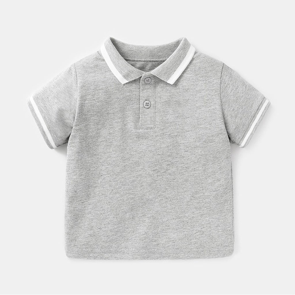 Áo cộc bé trai, áo polo cổ bẻ chất cotton cao cấp cho bé từ 10 - 30kg