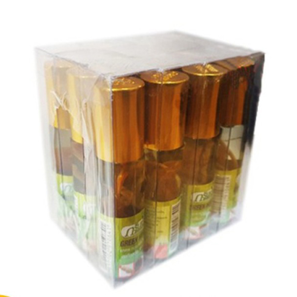 Lốc 12 chai dầu lăn thảo dược nhân sâm green herb oil 8ml thái lan , hàng thái nội địa