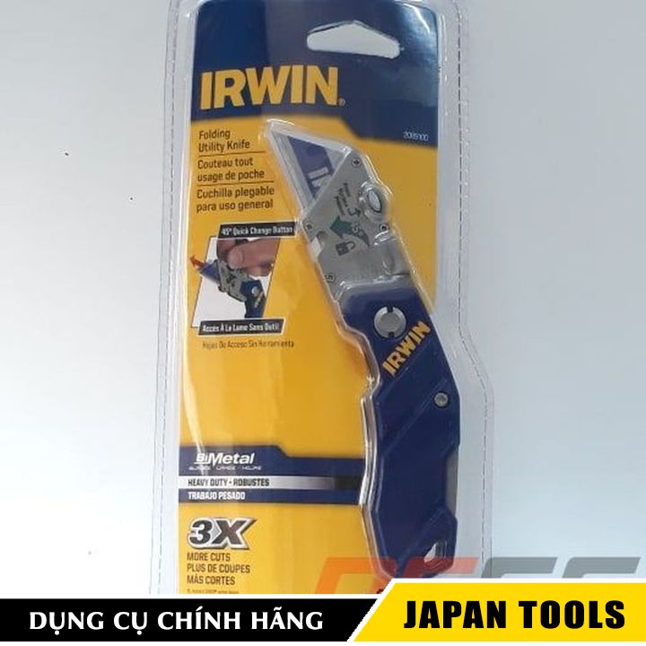 Dao rọc cáp loại gấp irwin 2089100 | japan tools