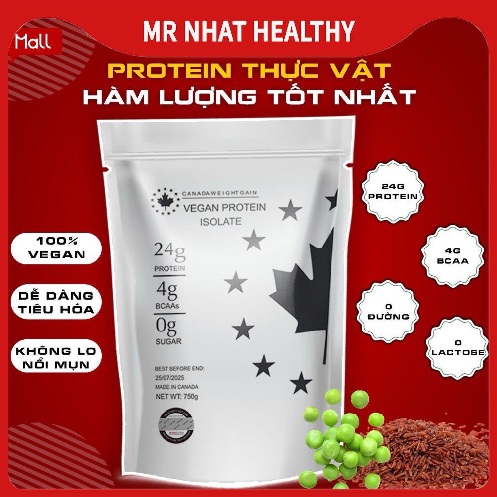 Sữa Tăng Cơ Protein Thực Vật Vegan Protein Isolate