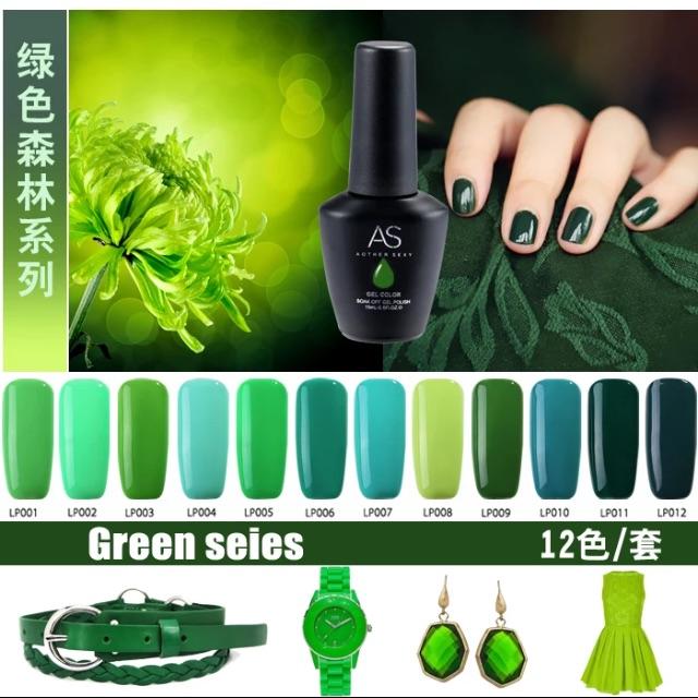 Sơn gel as màu xanh