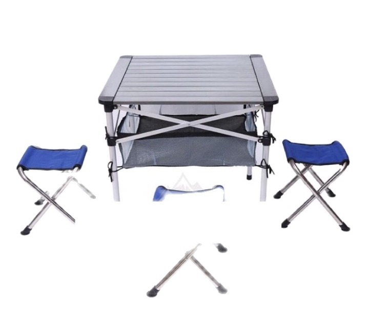 Ghế xếp inox nhỏ gọn không tựa ghế câu cá