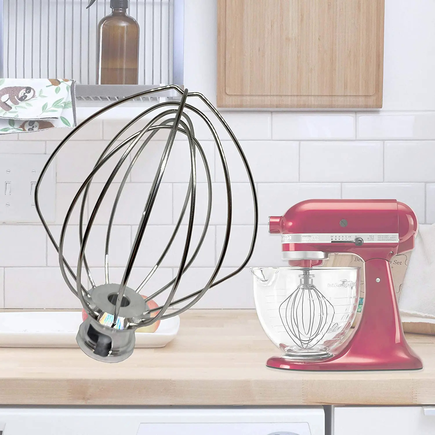 304 dây thép không gỉ roi Bếp điện Mixer Phụ kiện cho KitchenAid k45ww 9704329