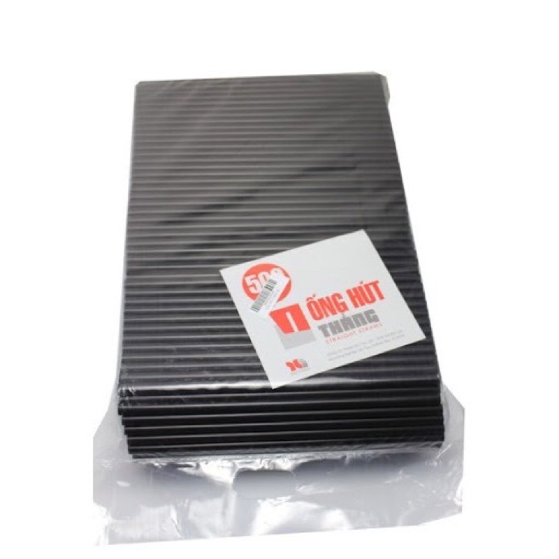 Ống hút đen phi 8 / phi 12 không bọc giá rẻ
