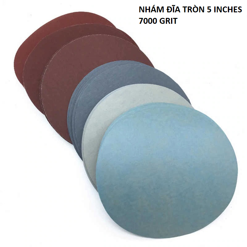 [HCM]Bộ 10 tờ nhám đĩa tròn 5 inches ( 125mm ) 7000 Grit ( Taiwan )