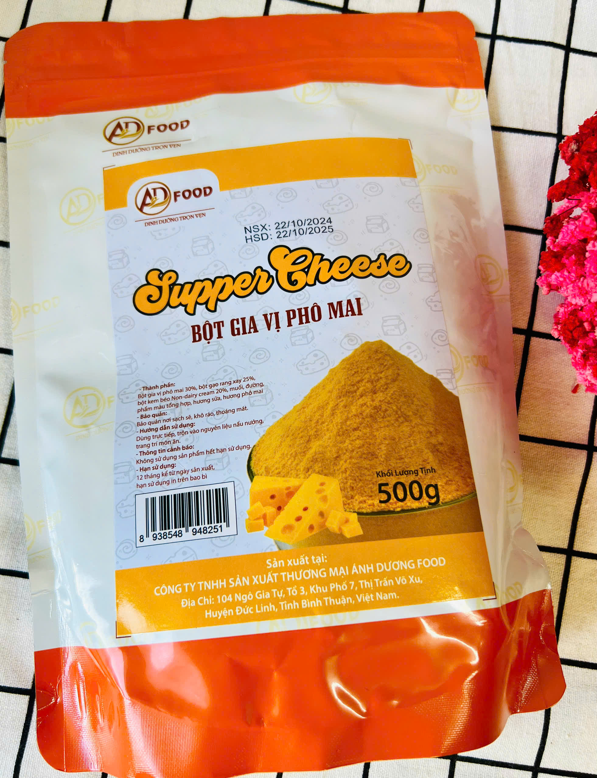 500G BỘT PHÔ MAI LẮC BÁNH GẠO, KHOAI TÂY CHIÊN,.. SUPPER CHEESE - doanvat_hangduong