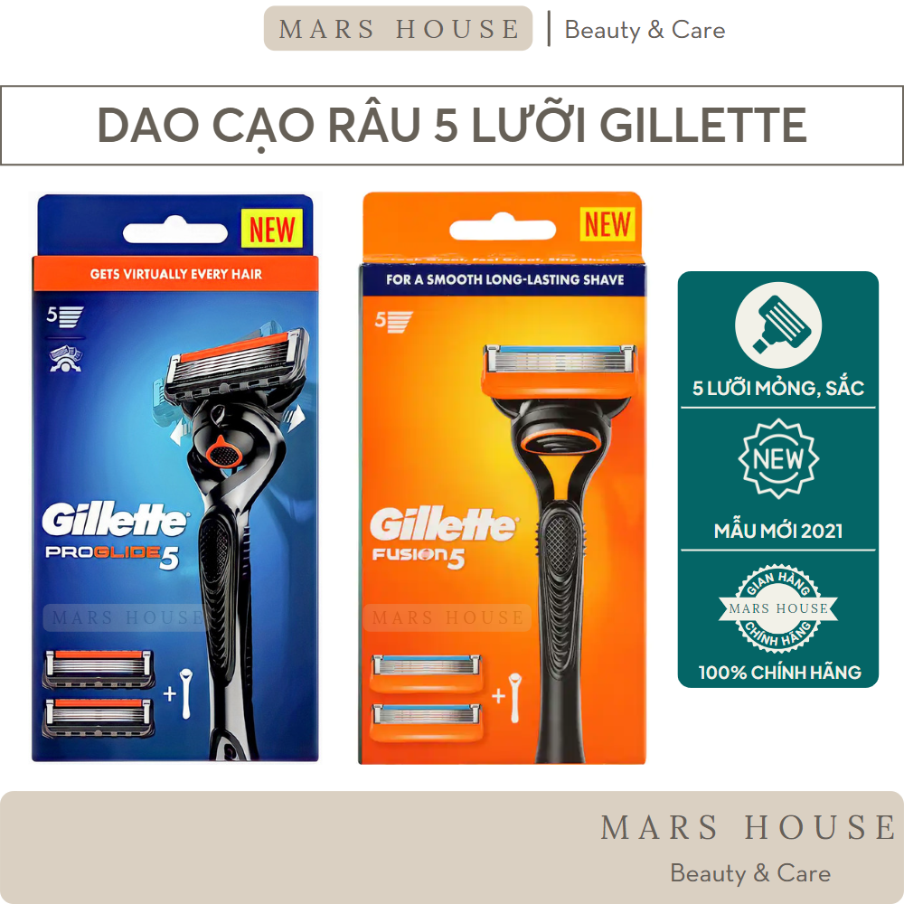 Dao cạo râu 5 lưỡi Gillette Fusion