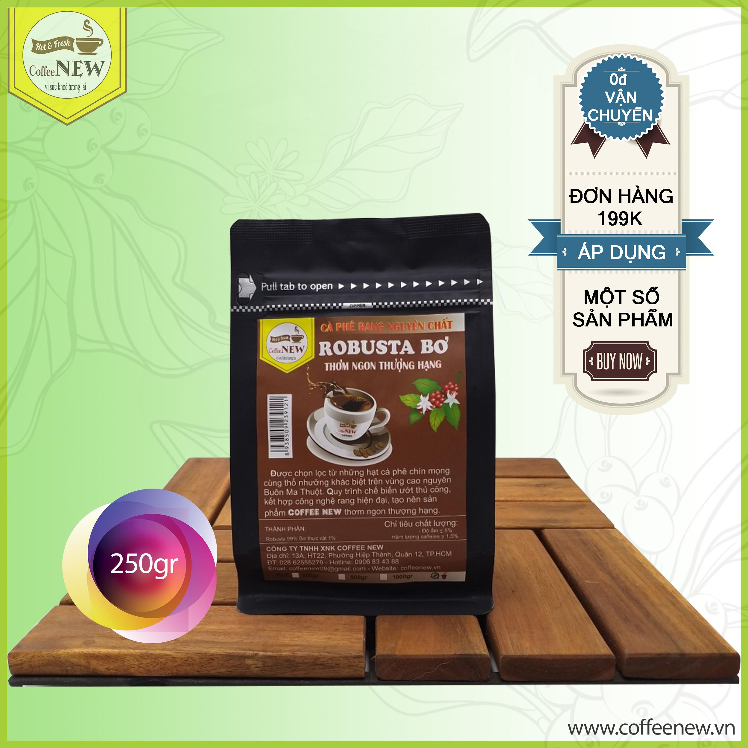 Cà phê robusta bơ - pha phin - hương thơm nồng - thể chất mạnh - hậu đậm, vị đắng - coffee new