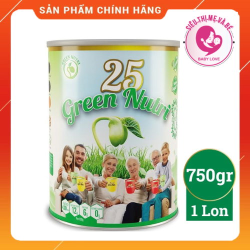 Sữa hạt ngũ cốc dinh dưỡng 25 Green Nutri nhập khẩu hộp 750gram