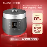 Nồi cơm điện tử áp suất kép Cuckoo 1.08L CRP-ST0610FG - Lòng nồi phủ men Xwall độc quyền - Bảng điều khiển thông minh - Nhiều chế độ nấu ăn - Sản xuất tại Hàn Quốc