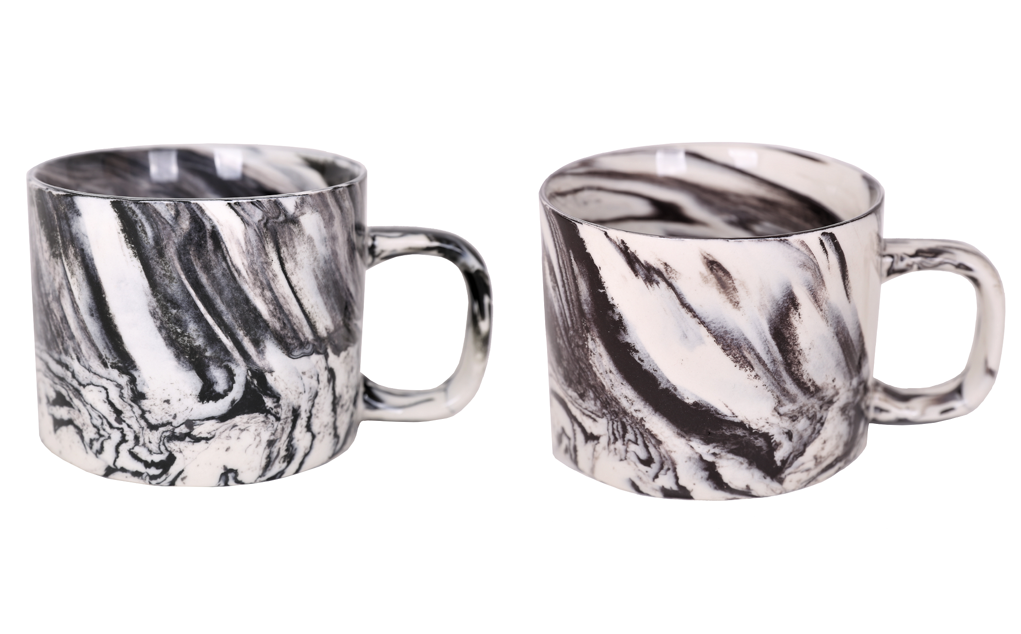 Cốc sứ, ly sứ uống trà cà phê Sa Maison họa tiết vân đá - dung tích 250ml